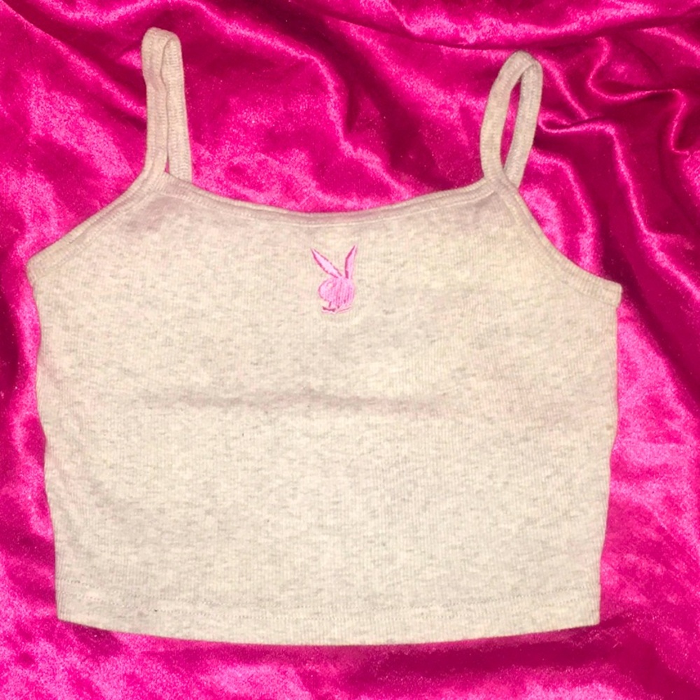 Pink Playboy Bunny  Crop Top ✨💖🐰